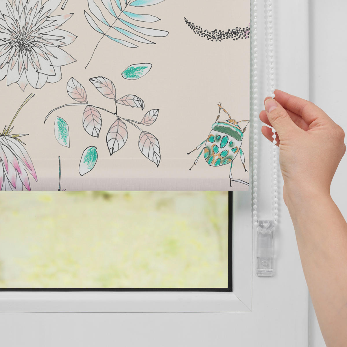 Verdunkelungsrollo Bohemian Garden bunt B/L: ca. 90x150 cm Bohemian Garden - bunt (90,00/150,00cm) - LICHTBLICK