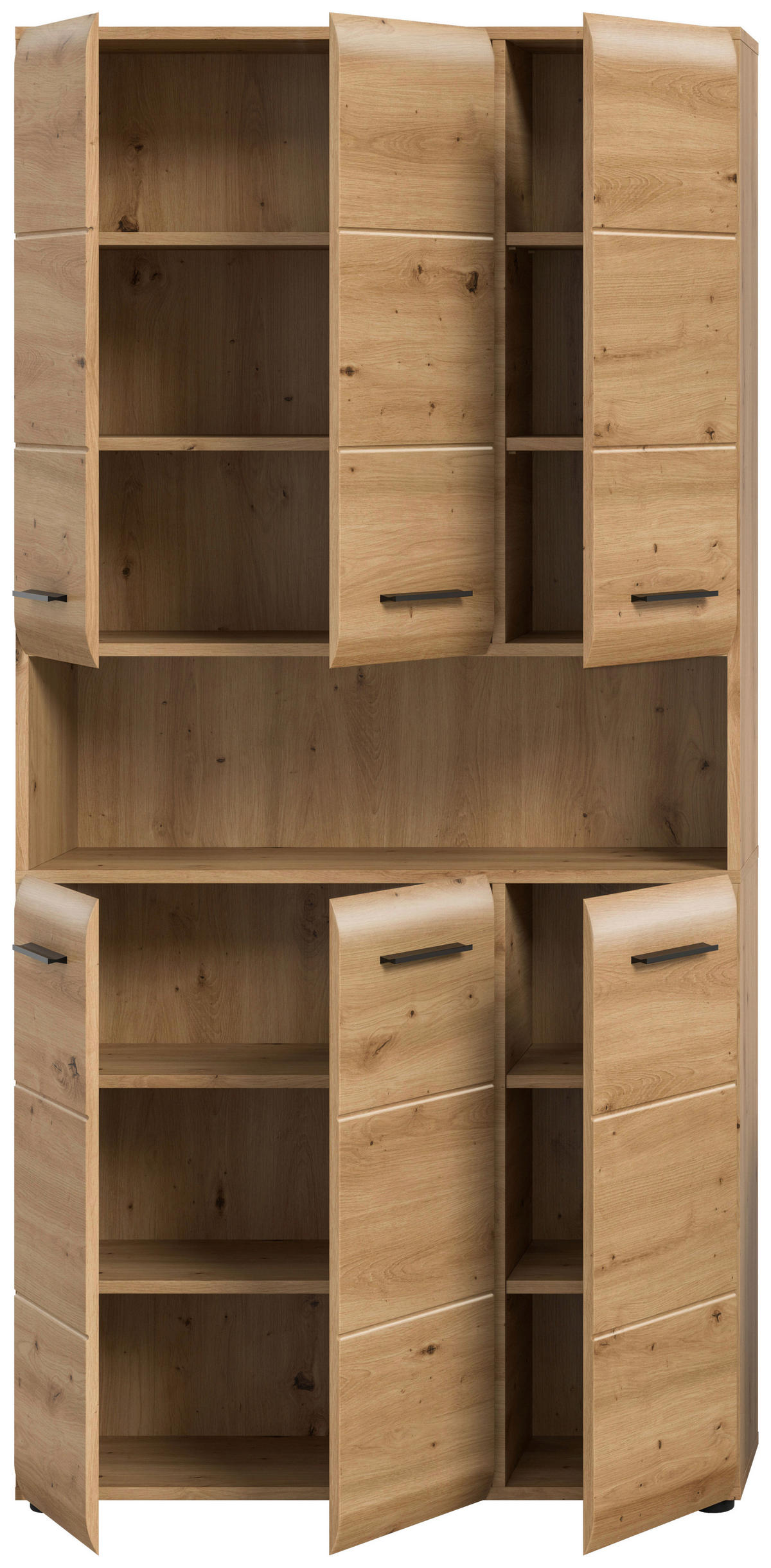 Mehrzweckschrank Ice Artisan Oak Nachbildung B/H/T: ca. 90x185x30 cm Ice - (90,00/185,00/30,00cm) - xonox.home