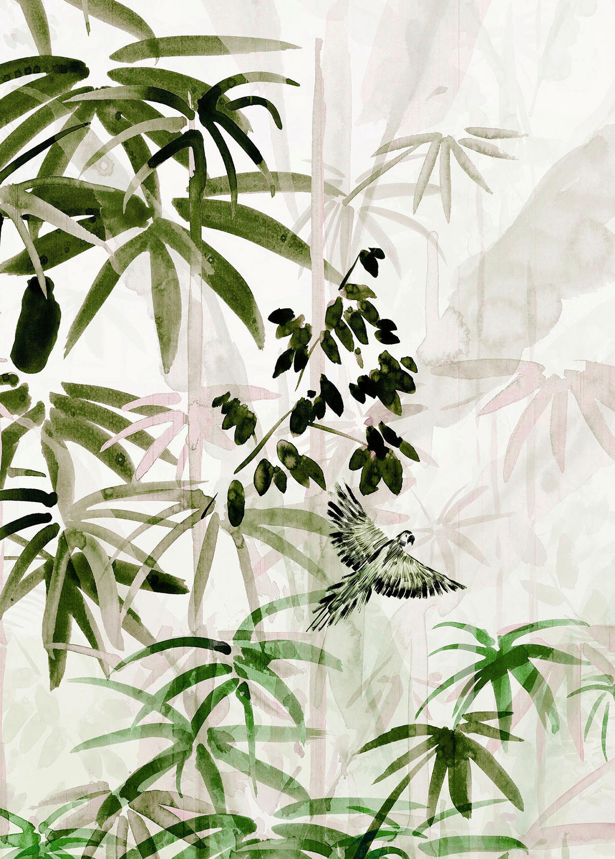 Komar Poster Bamboo Forest Bambus B/L: ca. 50x70 cm Bamboo Forest - (50,00/70,00cm) - Komar