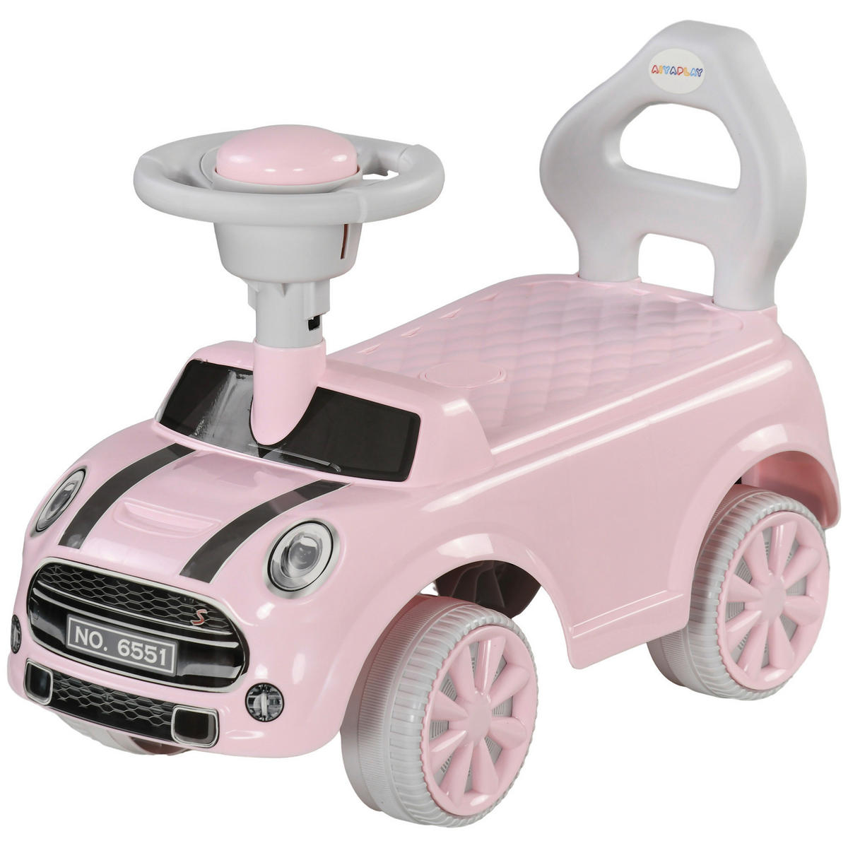 AIYAPLAY Rutschauto rosa B/H/L: ca. 25x35x53 cm Rutschauto - rosa (53,00/25,00/35,00cm) - AIYAPLAY