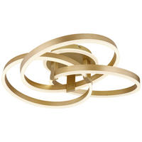 GLOBO Deckenleuchte gold Acryl Aluminium Metall B/H/T: ca. 57,5x20x60 cm 1 Brennstellen 67163-56G - gold (57,50/20,00/60,00cm) - GLOBO