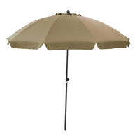 POCOline Sonnenschirm taupe Stahl H/D: ca. 238x250 cm Sonnenschirm_rund - taupe (250,00/238,00cm) - POCOline