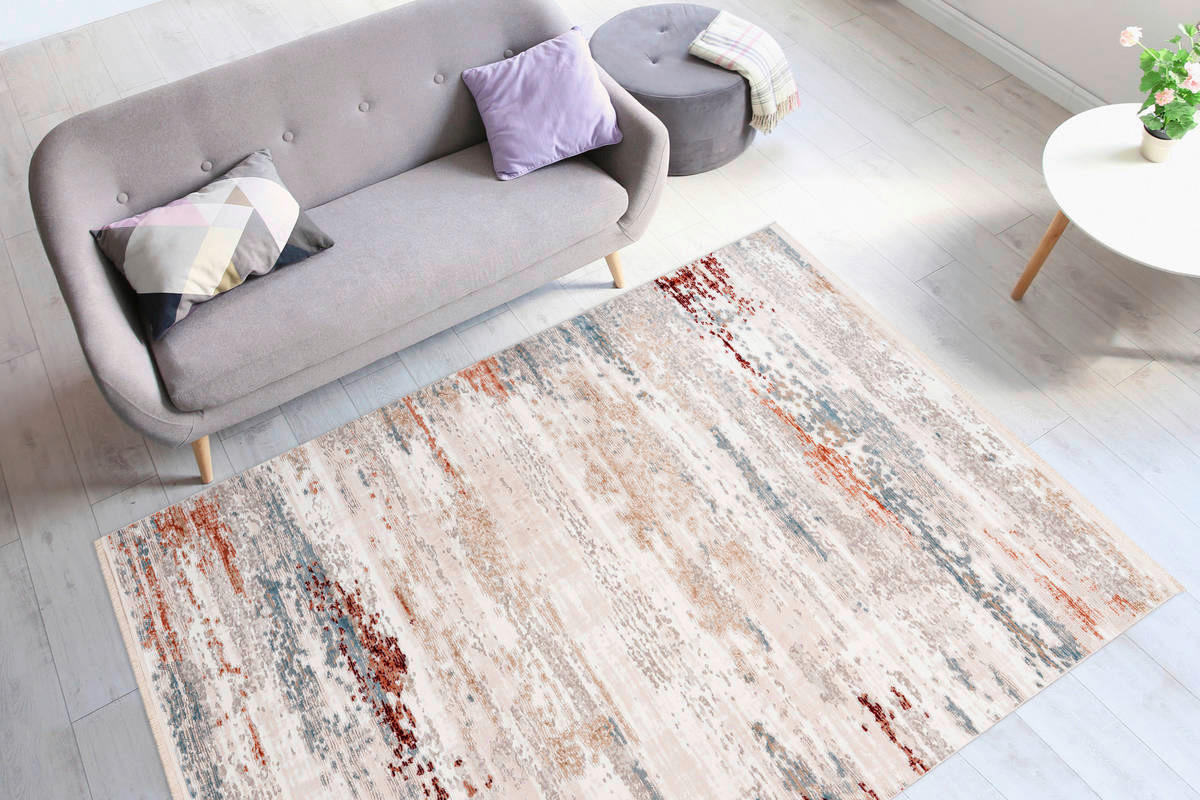 360Living Teppich Akropolis grau B/L: ca. 80x150 cm Akropolis - rosa/grau (80,00/150,00cm) - 360Living