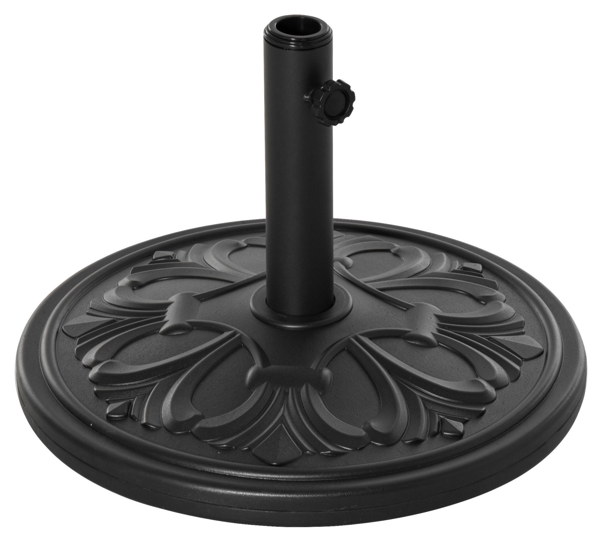 Outsunny Sonnenschirmständer schwarz Polyethylen H/D: ca. 34x48 cm Sonnenschirmständer - schwarz (48,00/34,00cm) - Outsunny