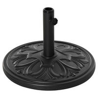 Outsunny Sonnenschirmständer schwarz Polyethylen H/D: ca. 34x48 cm Sonnenschirmständer - schwarz (48,00/34,00cm) - Outsunny