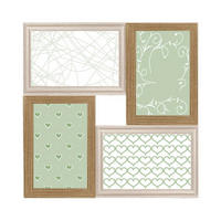 Galerierahmen natur B/L: ca. 28,5x28,5 cm Multirahmen_Quattro_Timber - natur (28,50/28,50cm)