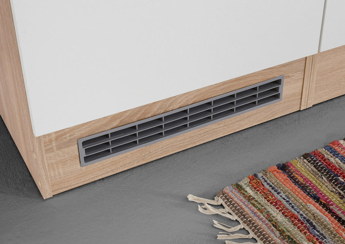 Respekta Küchenblock Economy weiß matt B/H/T: ca. 270x200x60 cm Economy - Eiche/weiß (270,00/200,00/60,00cm) - Respekta