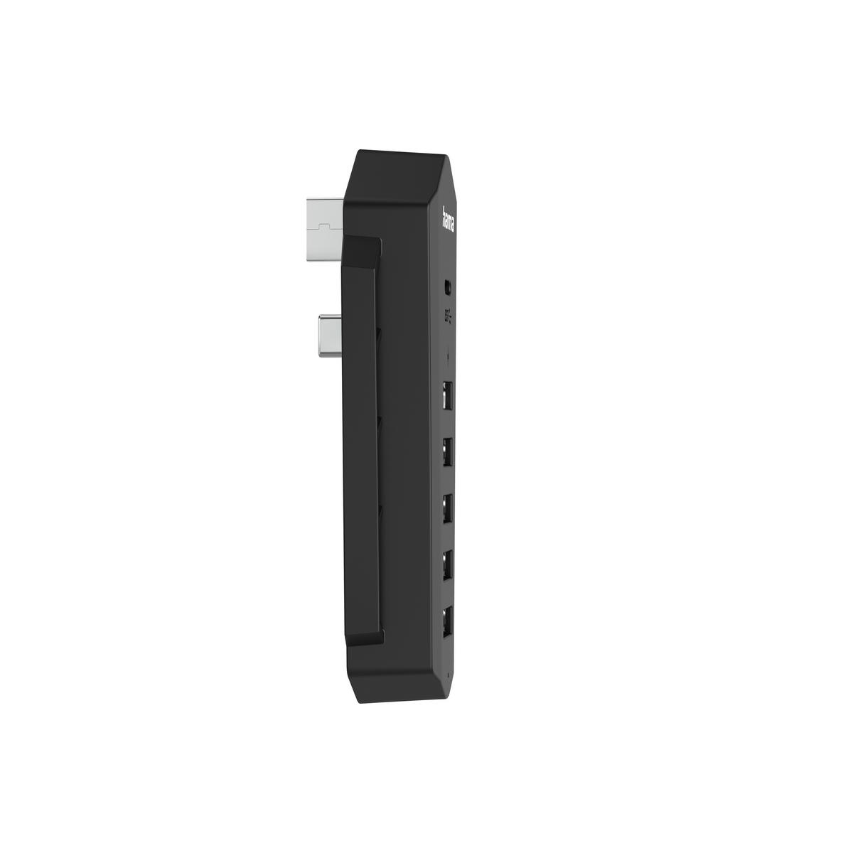HAMA 6in1 USB-HubPlayStation schwarz PlayStation - schwarz (3,50/9,00/23,00cm) - HAMA