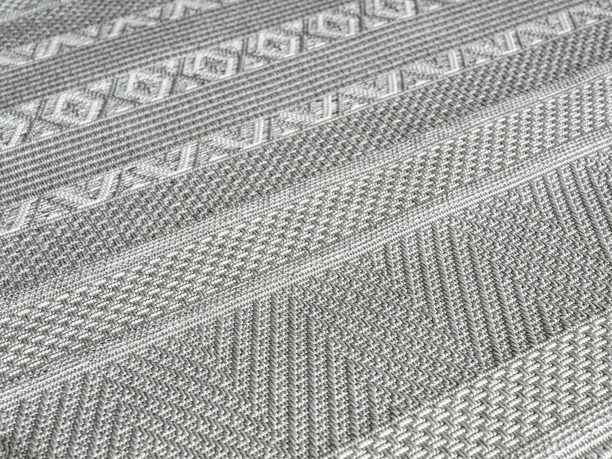 Merinos Teppich Ottowa grau B/L: ca. 80x150 cm Ottowa - grau (80,00/150,00cm) - Merinos