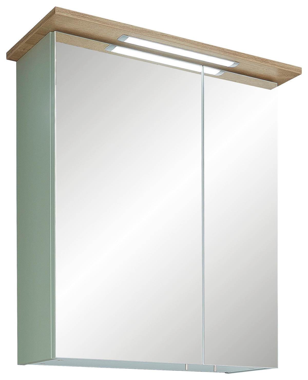 Lichtspiegel Quickset 963 salbei Nachbildung Eiche Riviera Nachbildung B/H/T: ca. 60x72x20 cm Quickset 963 - Eiche/salbei (60,00/72,00/20,00cm) - Pelipal