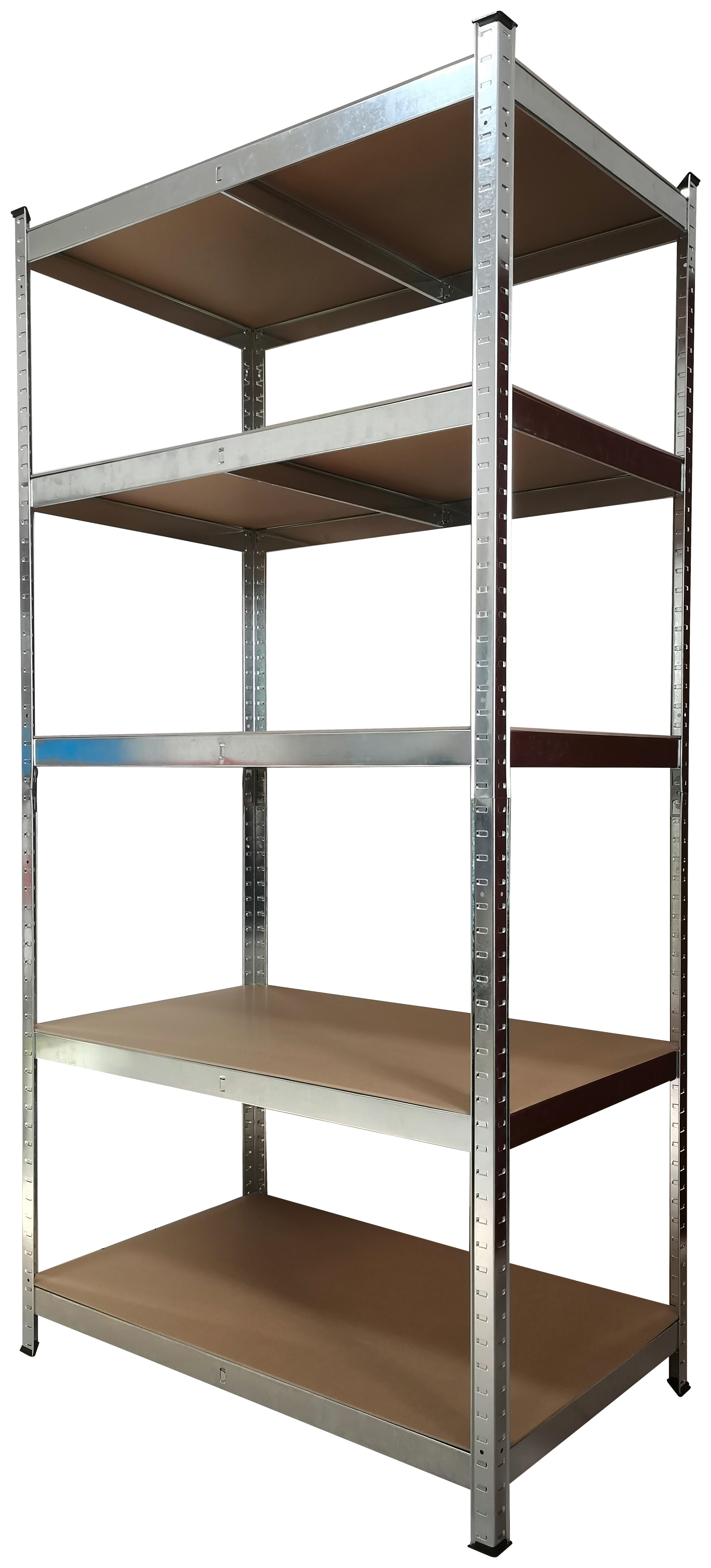 Schwerlaststeckregal verzinkt B/H/T: ca. 90x180x60 cm Schwerlaststeckregal 180x90x60cm V - verzinkt (90,00/180,00/60,00cm)