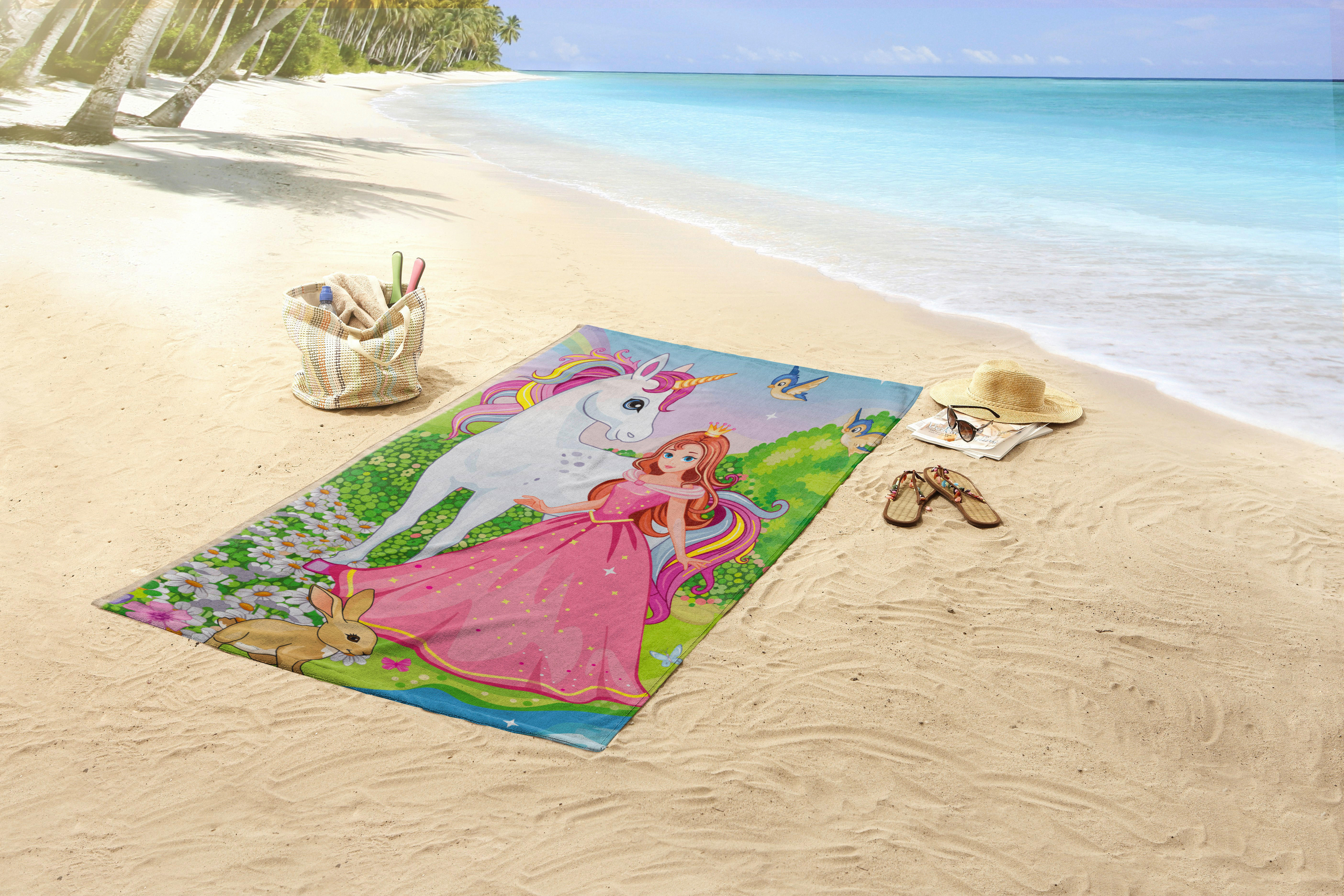 Thumbnail - Good Morning Strandtuch Fairytale Multi Polyester B/L: ca. 75x150 cm