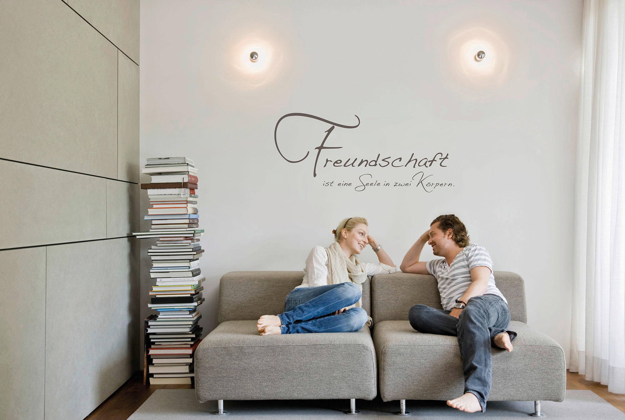 Komar Wandtattoo Freundschaft  Freundschaft B/L: ca. 100x70 cm Freundschaft - (100,00/70,00cm) - Komar