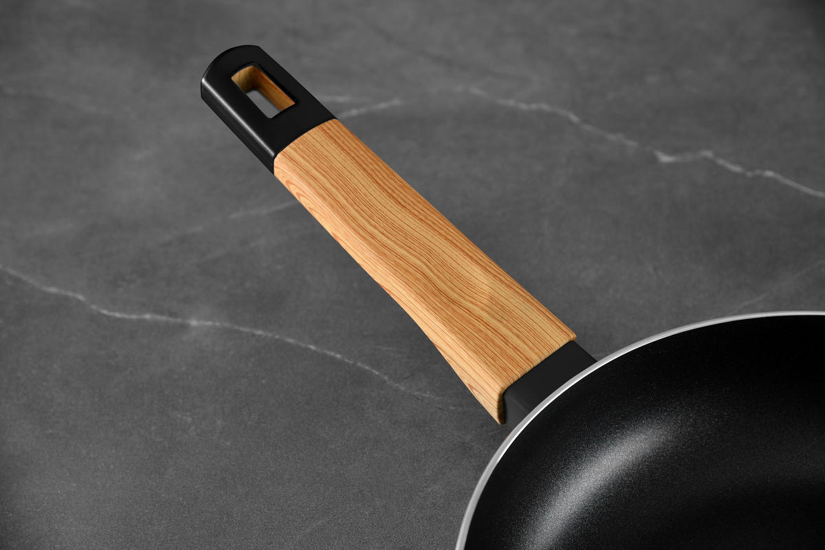 BERGNER Kochgeschirrset EARTH BLACK schwarz Aluminium 5 tlg. EARTH BLACK - schwarz (52,00/38,50/16,00cm) - BERGNER