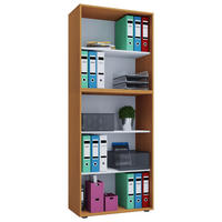 Regal Lona XXL ohne Türen buche Nachbildung weiß B/H/T: ca. 70x183x37 cm Lona XXL ohne Türen - weiß/buche (70,00/183,00/37,00cm) - VCM Möbel