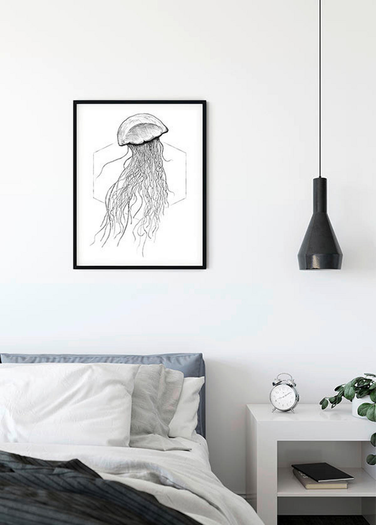 Komar Poster Jellyfish White Tiere B/L: ca. 40x50 cm Jellyfish White - (40,00/50,00cm) - Komar
