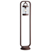 Außenleuchte 404160124 rostfarbig klar B/H/T: ca. 23x100x21 cm Wegeleuchte_Sambesi - klar/rostfarbig (23,00/100,00/21,00cm) - Trio