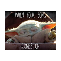 Komar Poster Mandalorian The Child Music Disney B/L: ca. 50x40 cm Mandalorian The Child Music - (50,00/40,00cm) - Komar