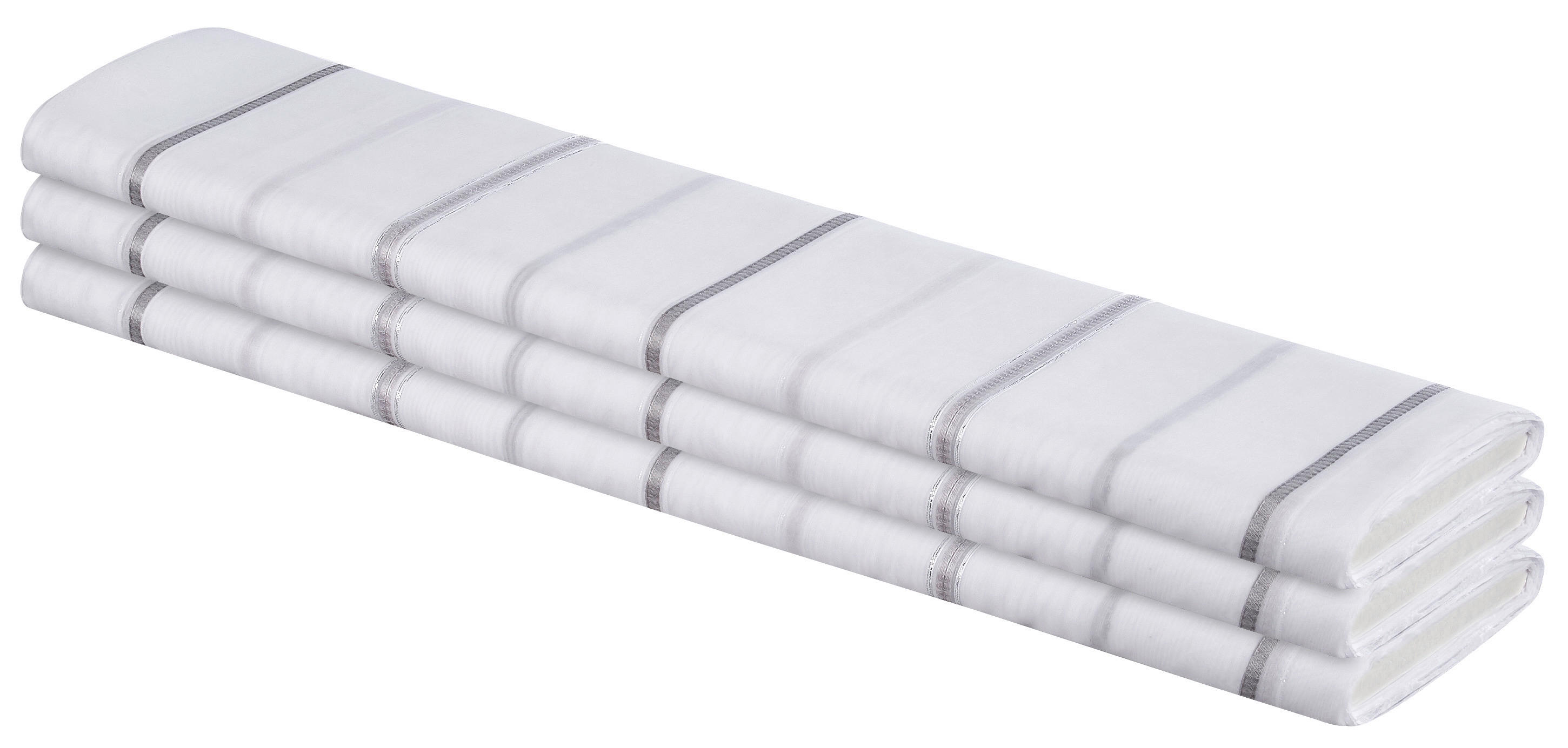 Store-Meterware Glanz grau H: ca. 300 cm Glanz - silber/grau (300,00cm)