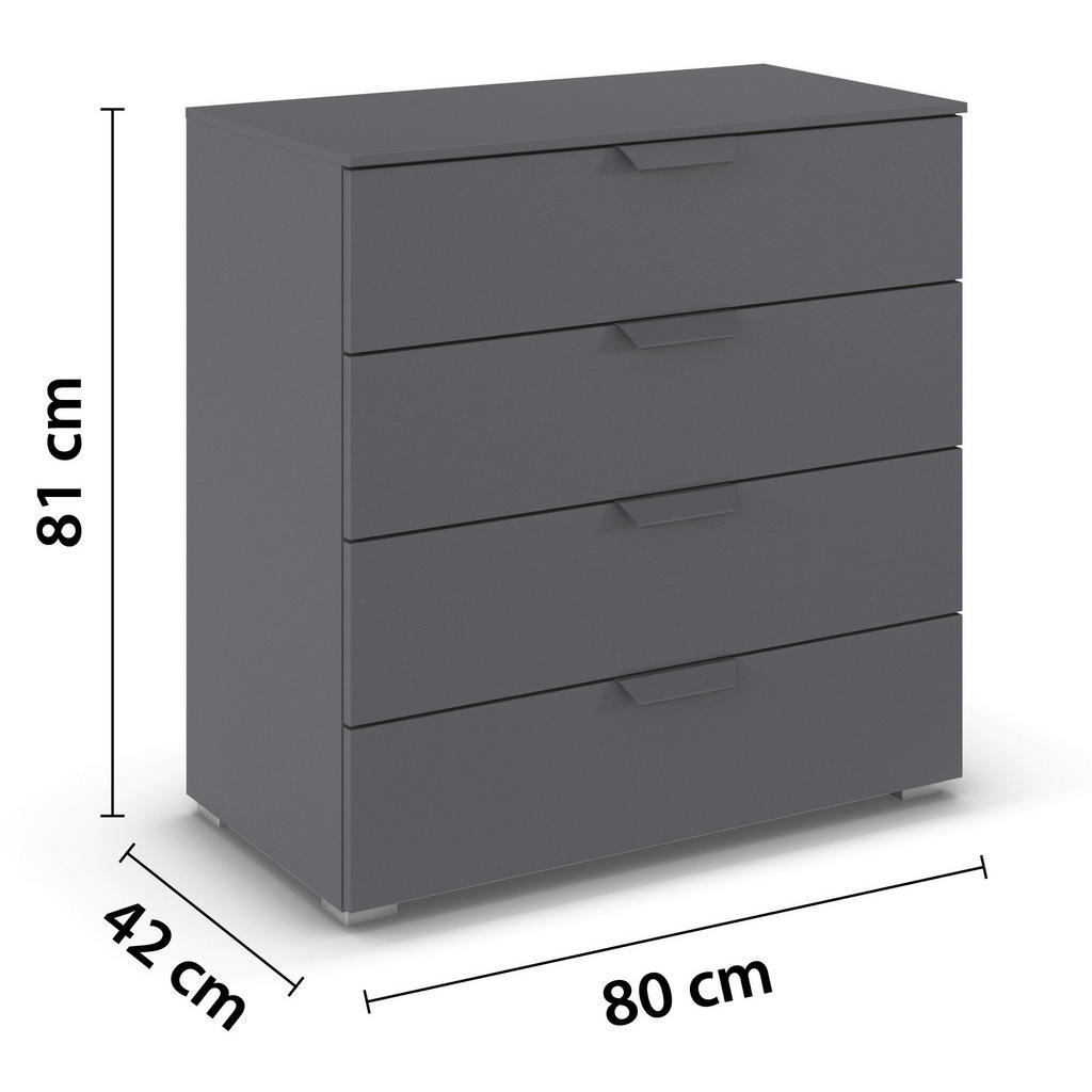 Thumbnail - Kommode Aditio grau B/H/T: ca. 80x81x42 cm