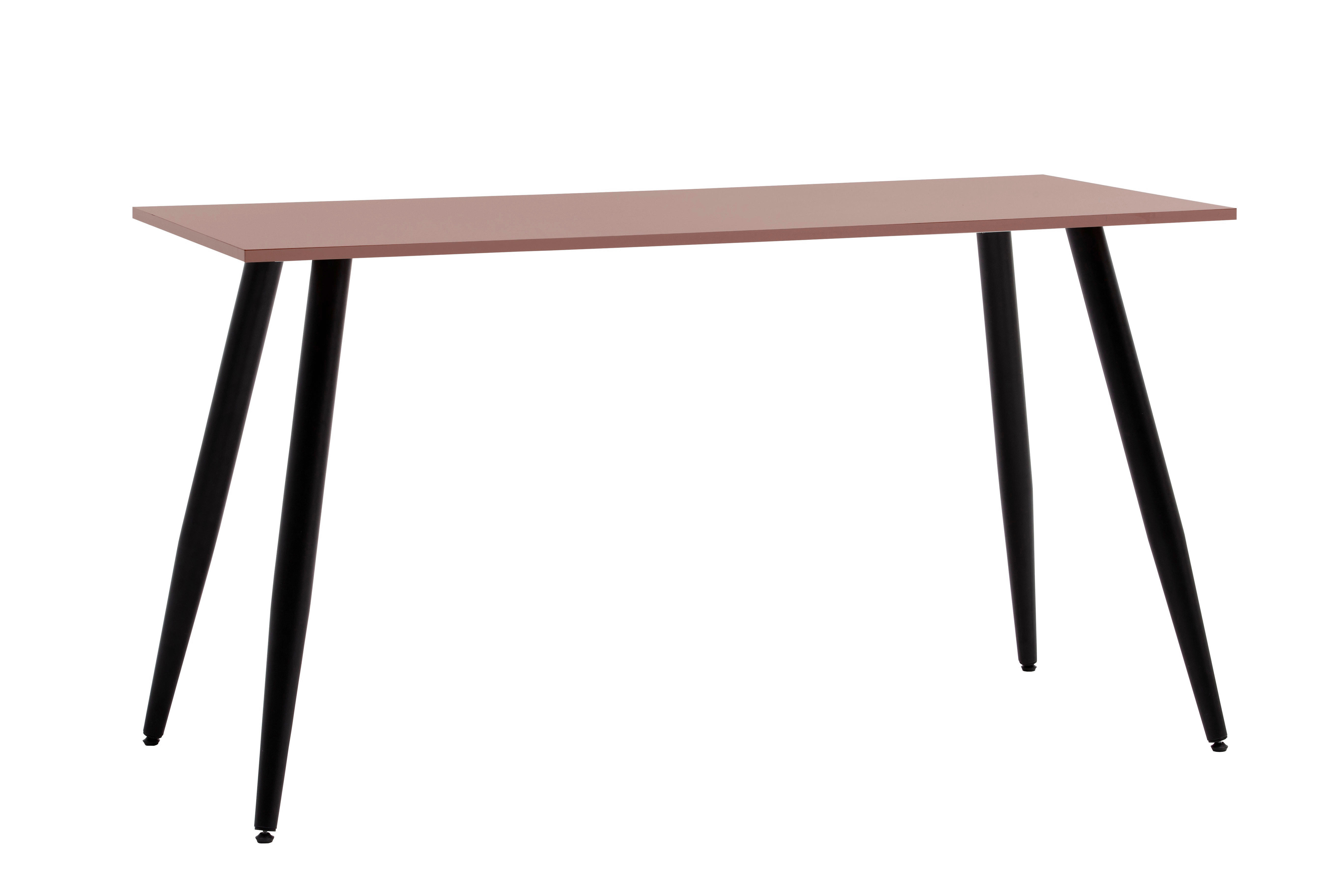 Schreibtisch Piazza mauve schwarz B/H/T: ca. 138x73,6x60 cm Piazza - schwarz/mauve (138,00/73,60/60,00cm) - Schildmeyer