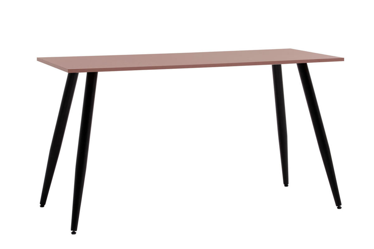 Schreibtisch Piazza mauve schwarz B/H/T: ca. 138x73,6x60 cm Piazza - schwarz/mauve (138,00/73,60/60,00cm) - Schildmeyer