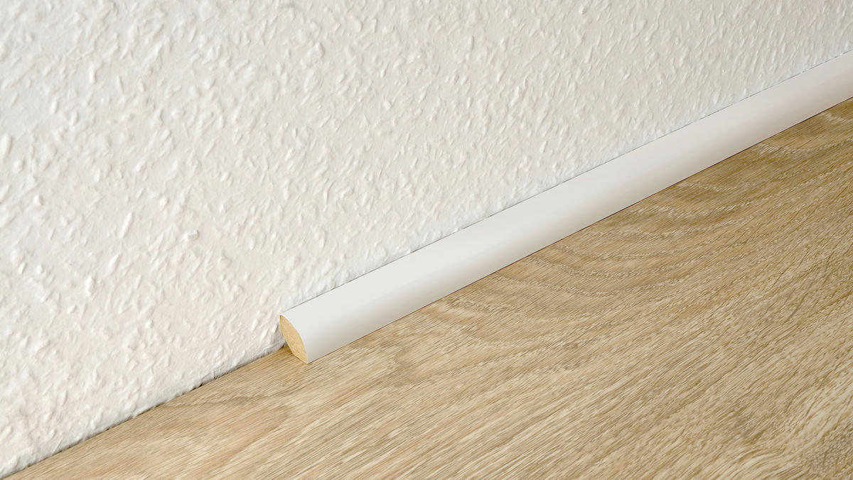 Viertelstab L/B/H: ca. 250x1,8x1,8 cm pro Stück Viertelstab 18mm 77620 weiß - (250,00/1,80/1,80cm)