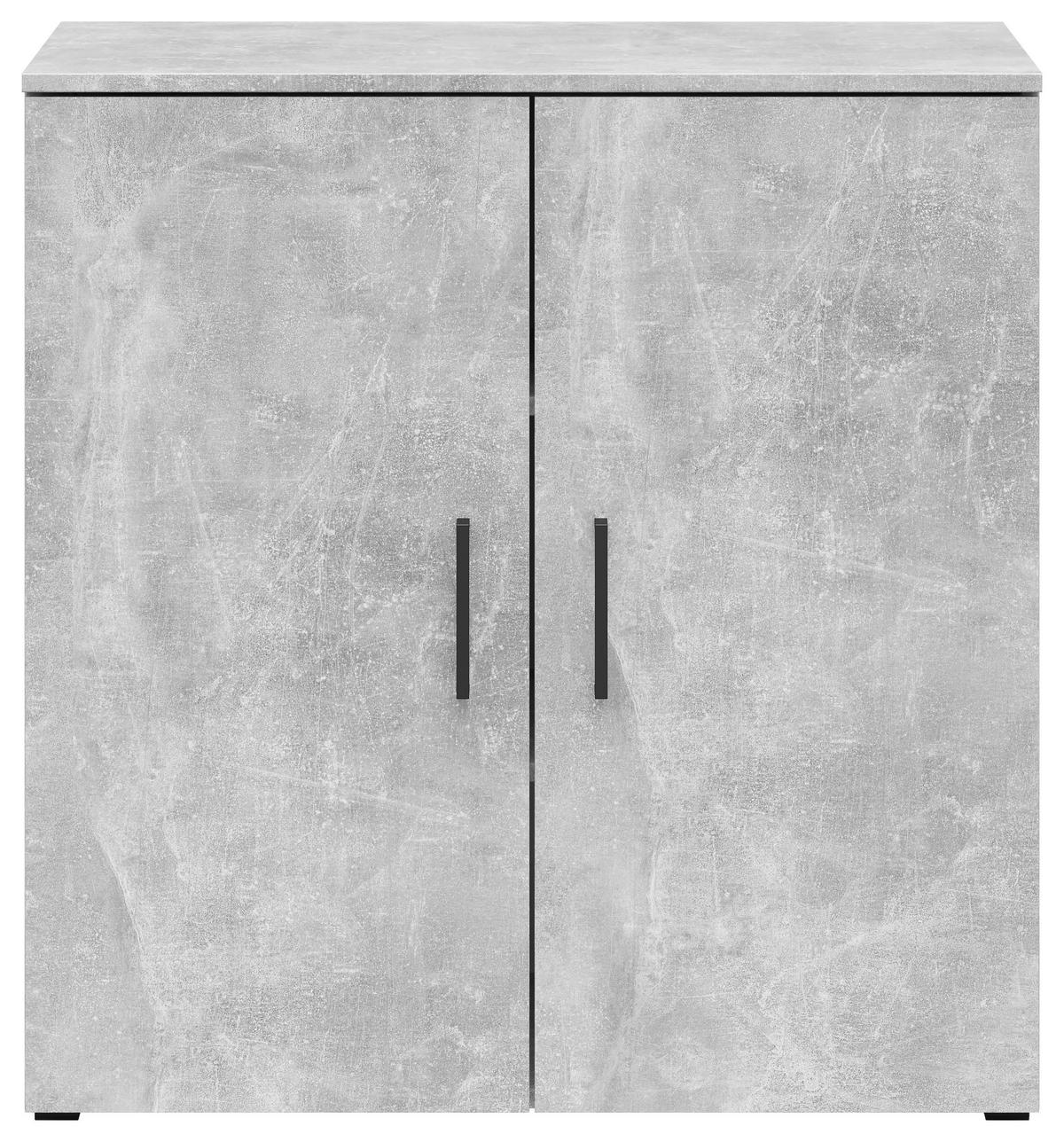 Kommode Multi-Stauraum Typ 24 Beton Optik B/H/T: ca. 80x83x40 cm Multi-Stauraum Typ 24 - Beton (80,00/83,00/40,00cm)