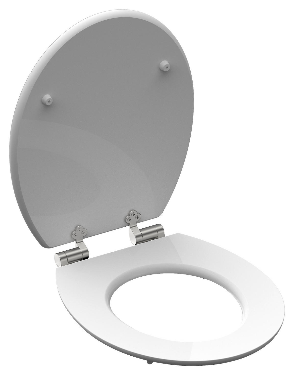 WC-Sitz MDF B/H/L: ca. 6,8x49x38,5 cm WC-Sitz-Blue_Wood MDF - (38,50/6,80/49,00cm) - Eisl
