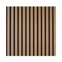 Wand-und Akustikpaneel braun L/B/H: ca. 52x52x1 cm pro Stück Akustikpaneel 52x52 Oiled Oak - braun (52,00/52,00/1,00cm)