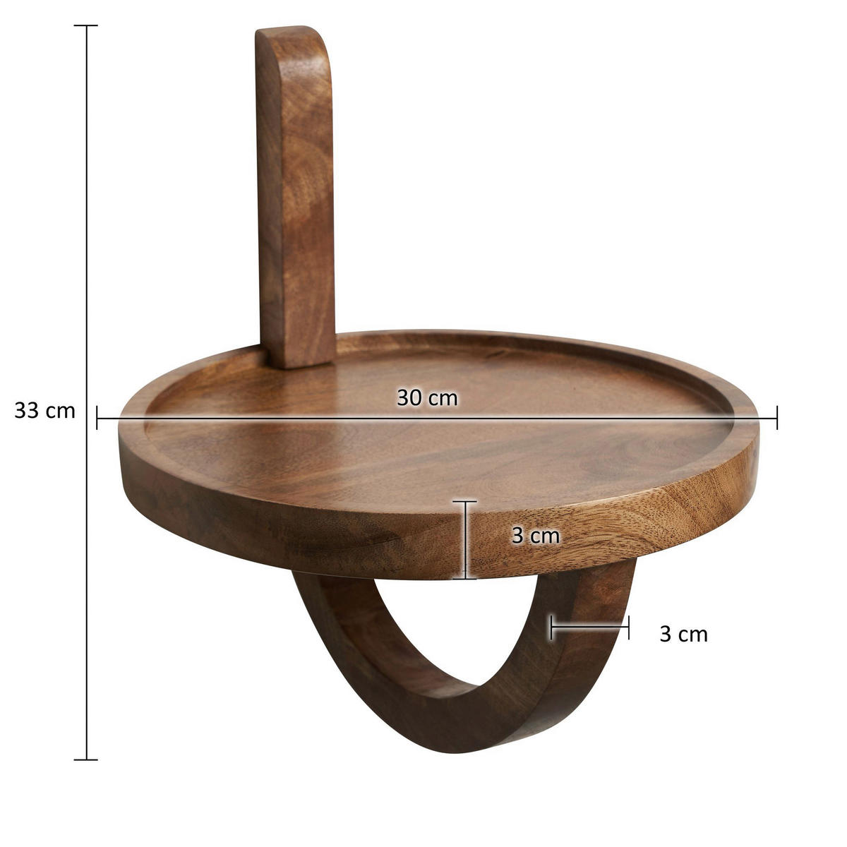 Wandregal B/H/T: ca. 30x33x30 cm Wandregal - (30,00/33,00/30,00cm) - Wohnling