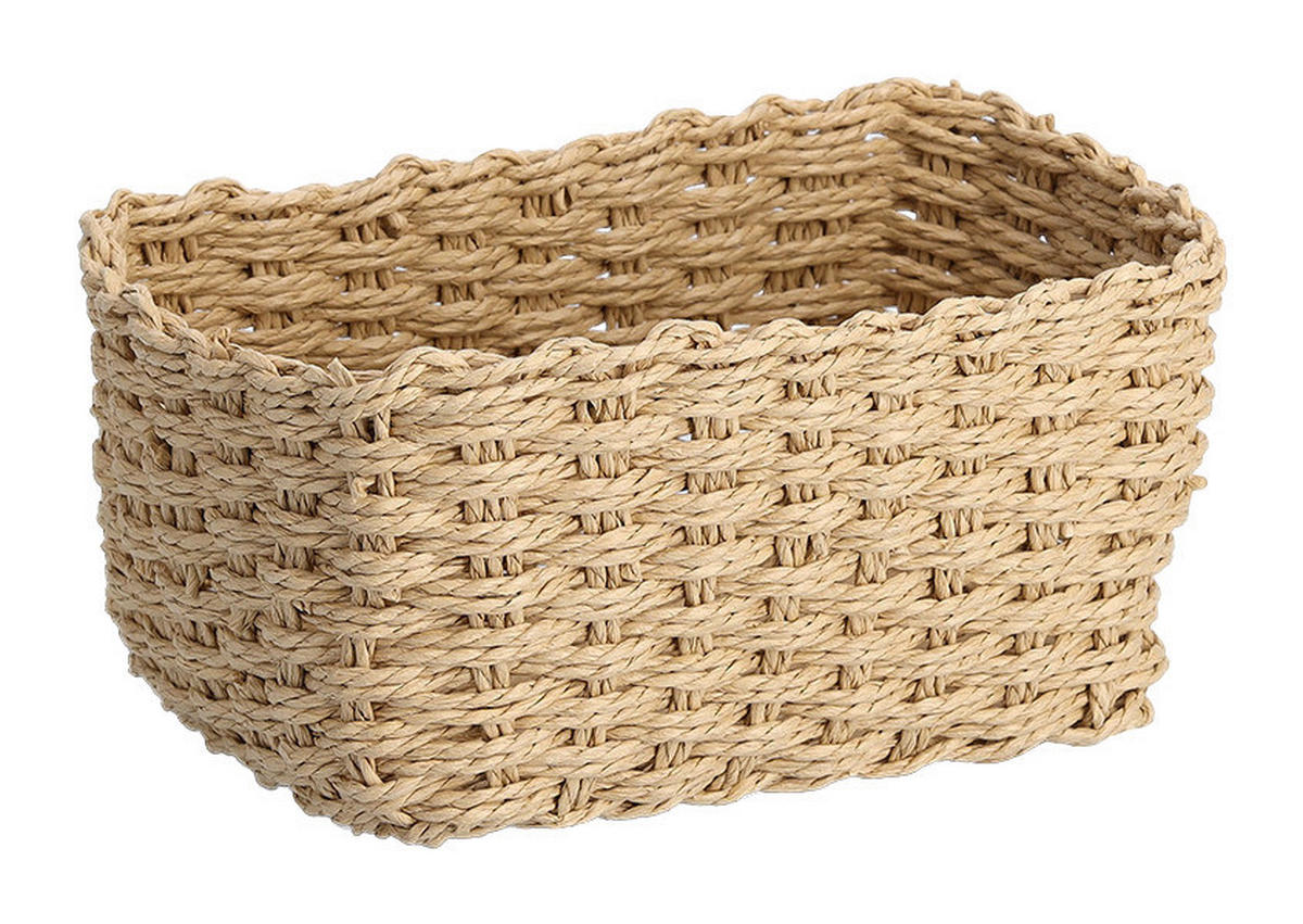Zeller Aufbewahrungskorb-Set natur Papiergeflecht Aufbewahrungskorb-Set_3tlg. - natur - Zeller