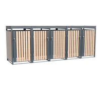 Westmann Mülltonnenbox Planta braun B/H/L: ca. 332x124x84 cm Planta - braun (84,00/332,00/124,00cm) - Westmann