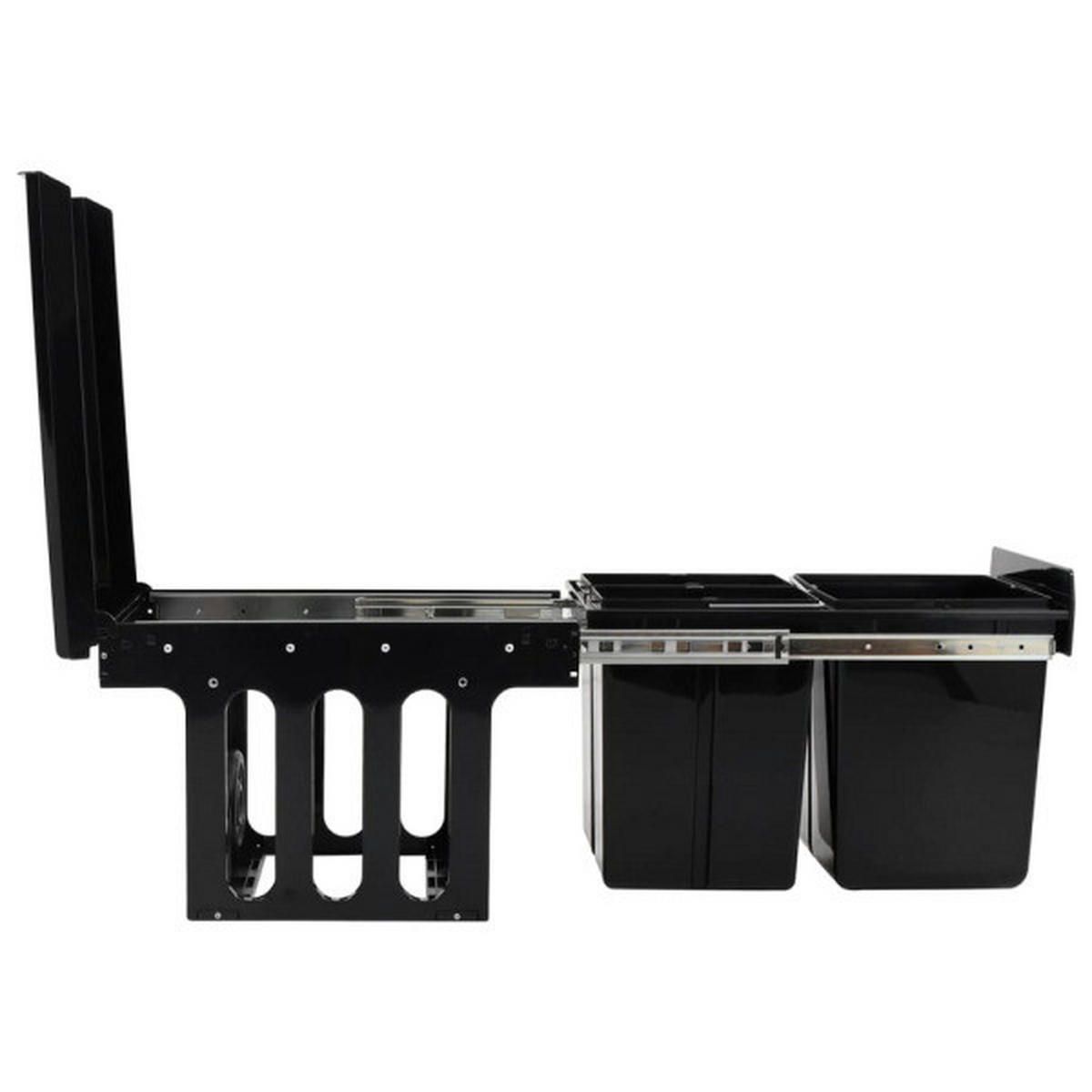 vidaXL Mülleimer schwarz Mülleimer - schwarz - vidaXL