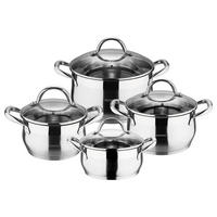 Topfset Gourmet silber Edelstahl 8 tlg. Gourmet - silber