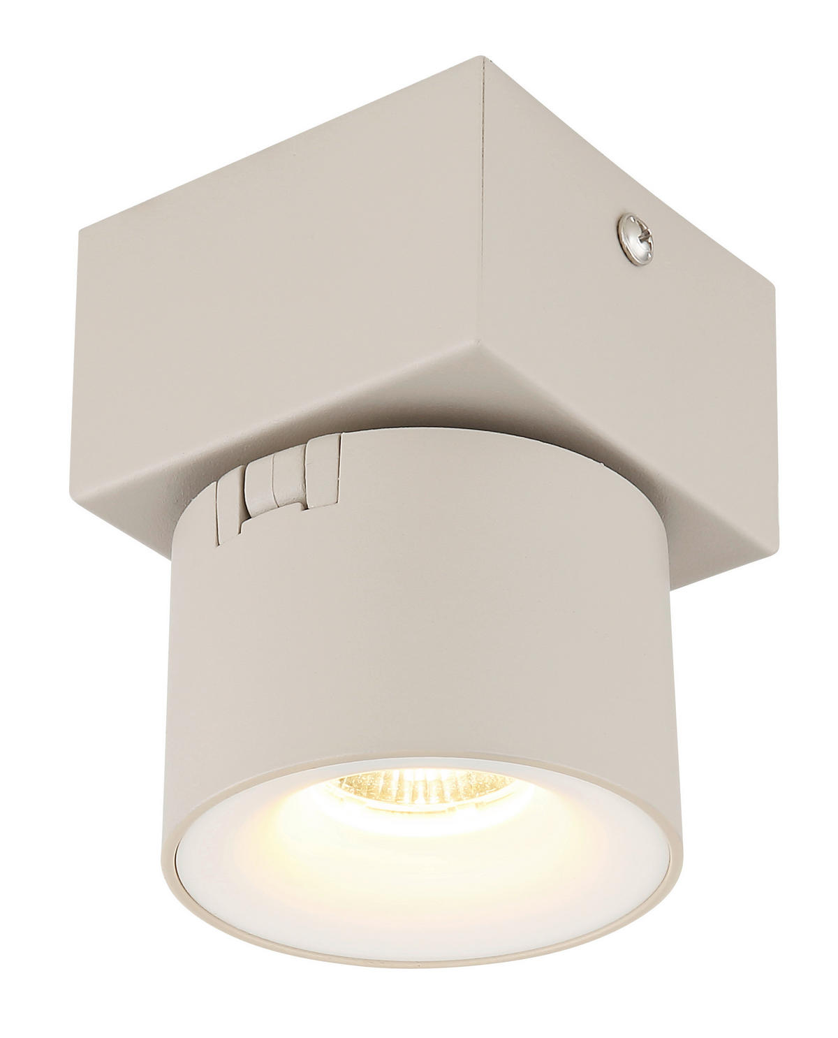 GLOBO LED-Strahler sand Metall Kunststoff Aluminium B/H/L: ca. 8,5x11x8,5 cm 1 Brennstellen LED-Strahler-Rae - sand (8,50/8,50/11,00cm) - GLOBO