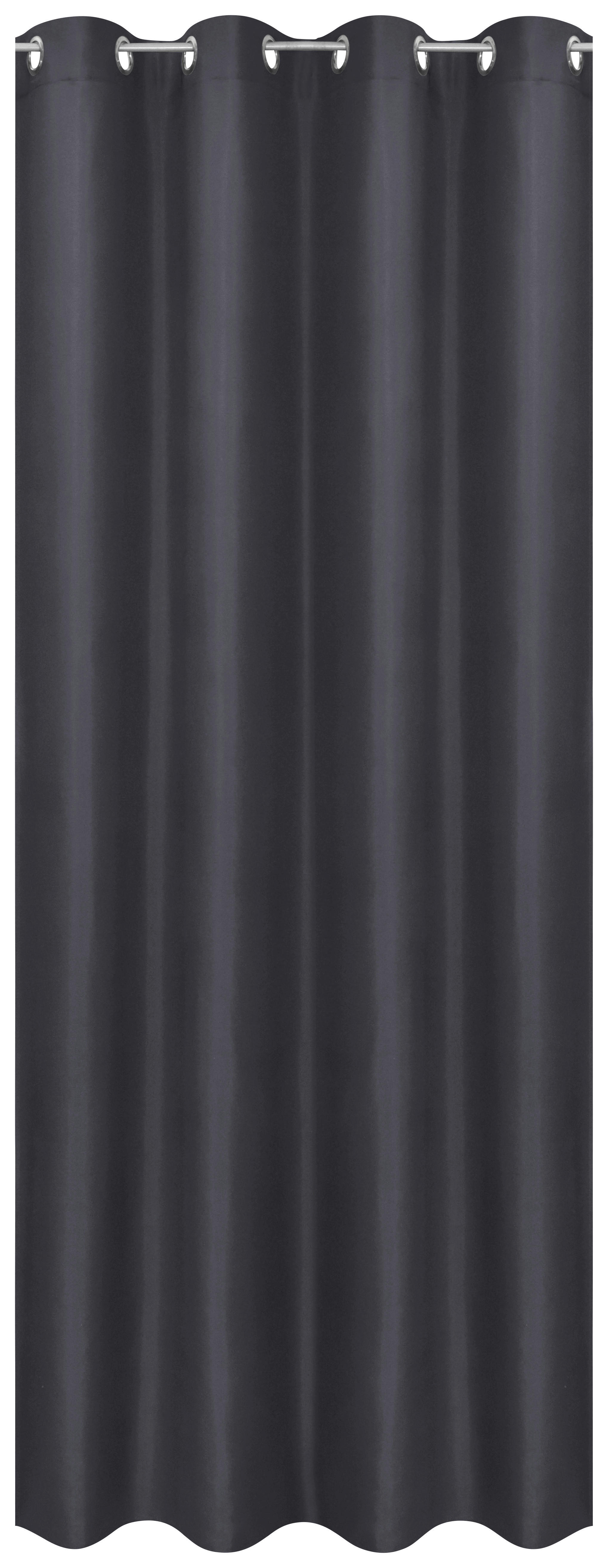 Ösenvorhang Barnaby schwarz B/L: ca. 140x235 cm Barnaby - schwarz (140,00/235,00cm)