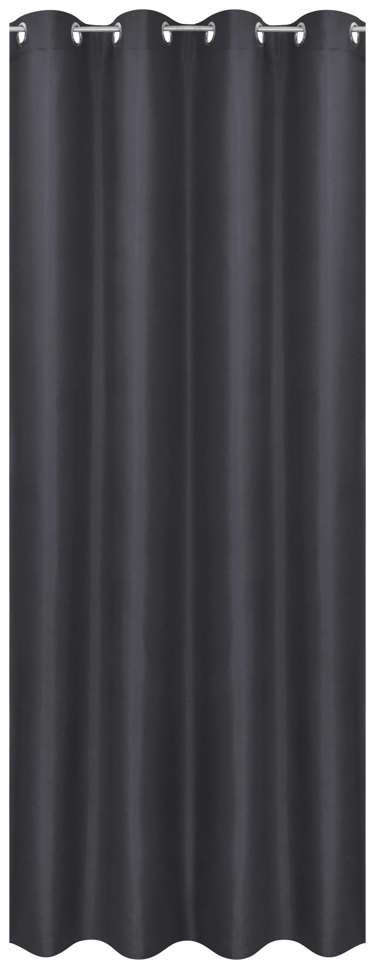 ACUS design collection Ösenvorhang Barnaby schwarz B/L: ca. 140x235 cm Barnaby - schwarz (140,00/235,00cm) - ACUS design collection