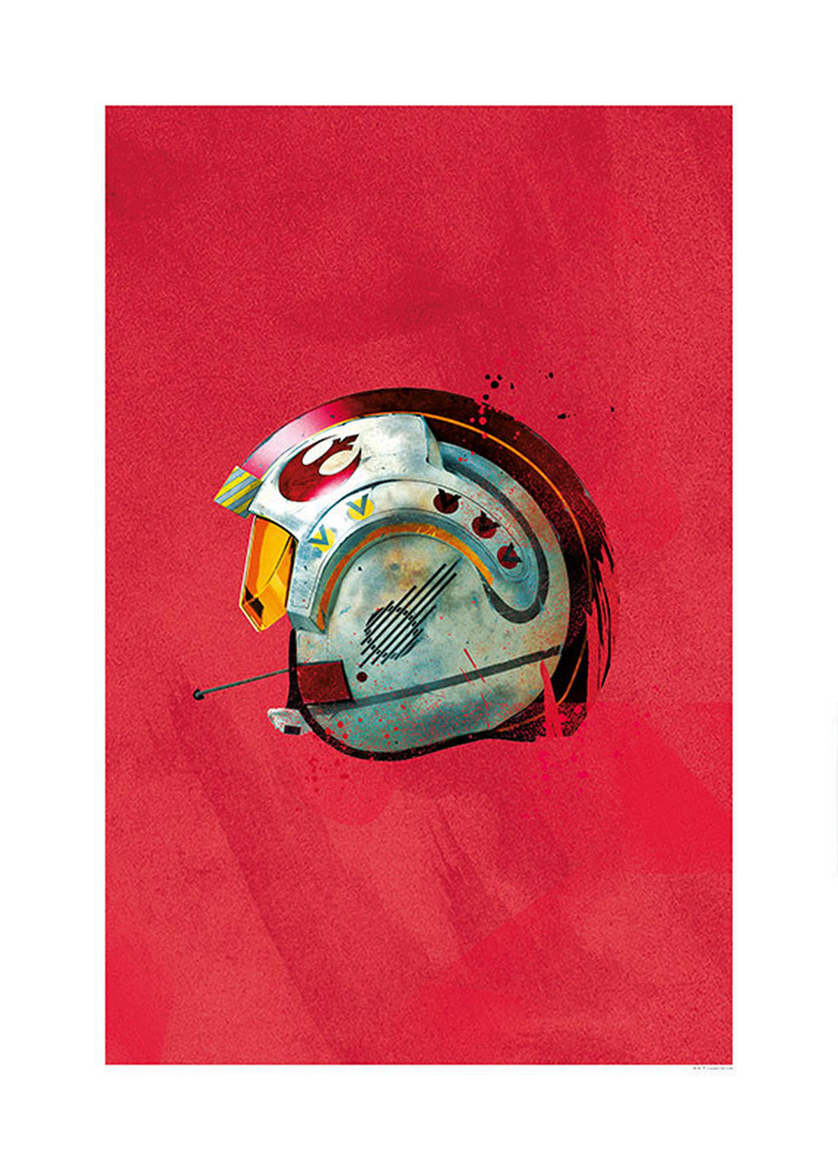 Komar Poster Star Wars Classic Helmets Rebel Pil Star Wars B/L: ca. 50x70 cm Star Wars Classic Helmets Rebel Pil - (50,00/70,00cm) - Komar