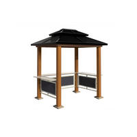 Sojag Pavillon Maui braun Aluminium B/H/L: ca. 178x278x243 cm Maui - braun (243,00/178,00/278,00cm) - Sojag