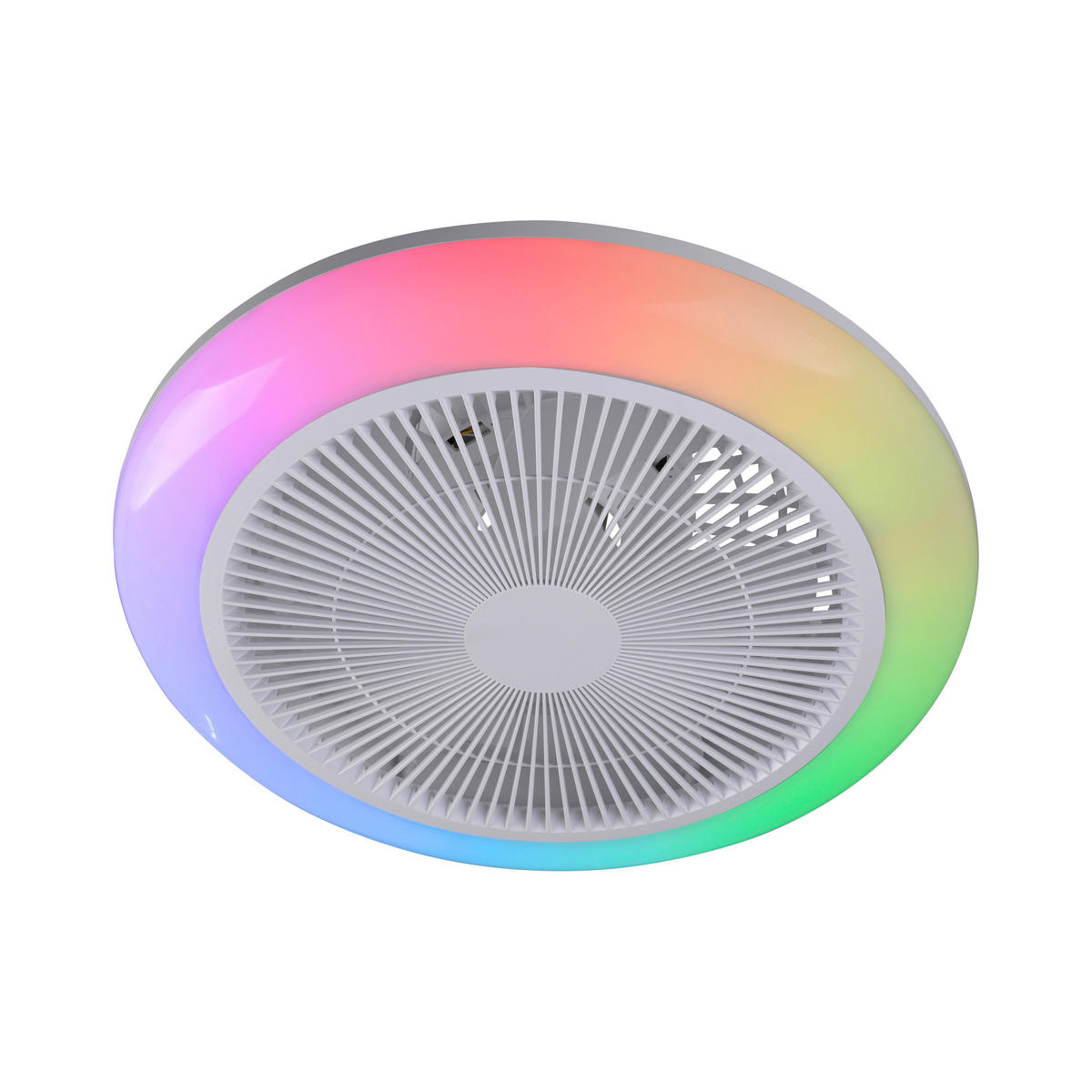 Just Light LED-Deckenventilator B/H/L: ca. 46x14x46 cm max. 22 W LED-Deckenventilator_Brenda - (46,00/46,00/14,00cm) - Just Light