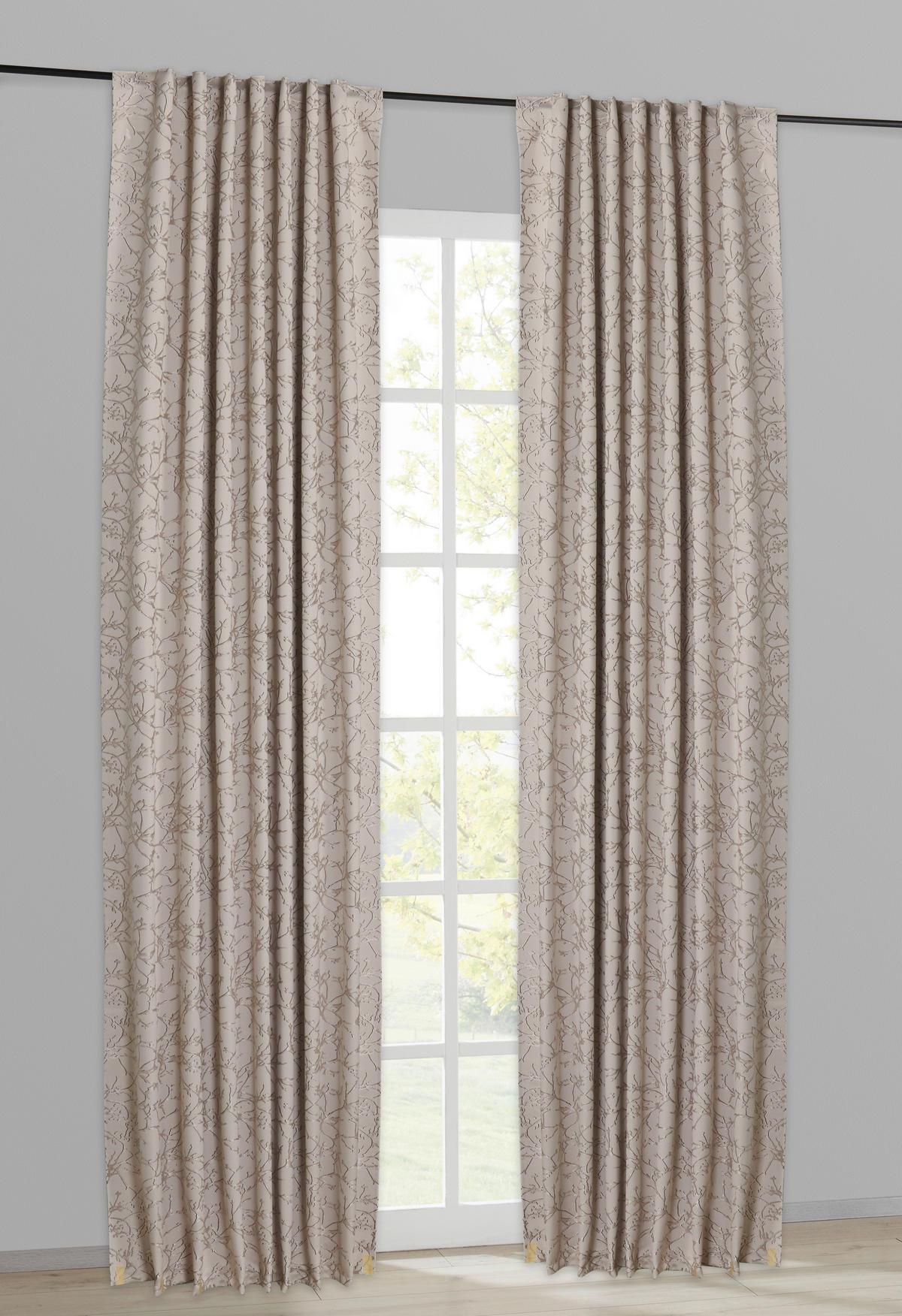 Kombivorhang Sibel beige B/L: ca. 140x245 cm Sibel - beige (140,00/245,00cm)