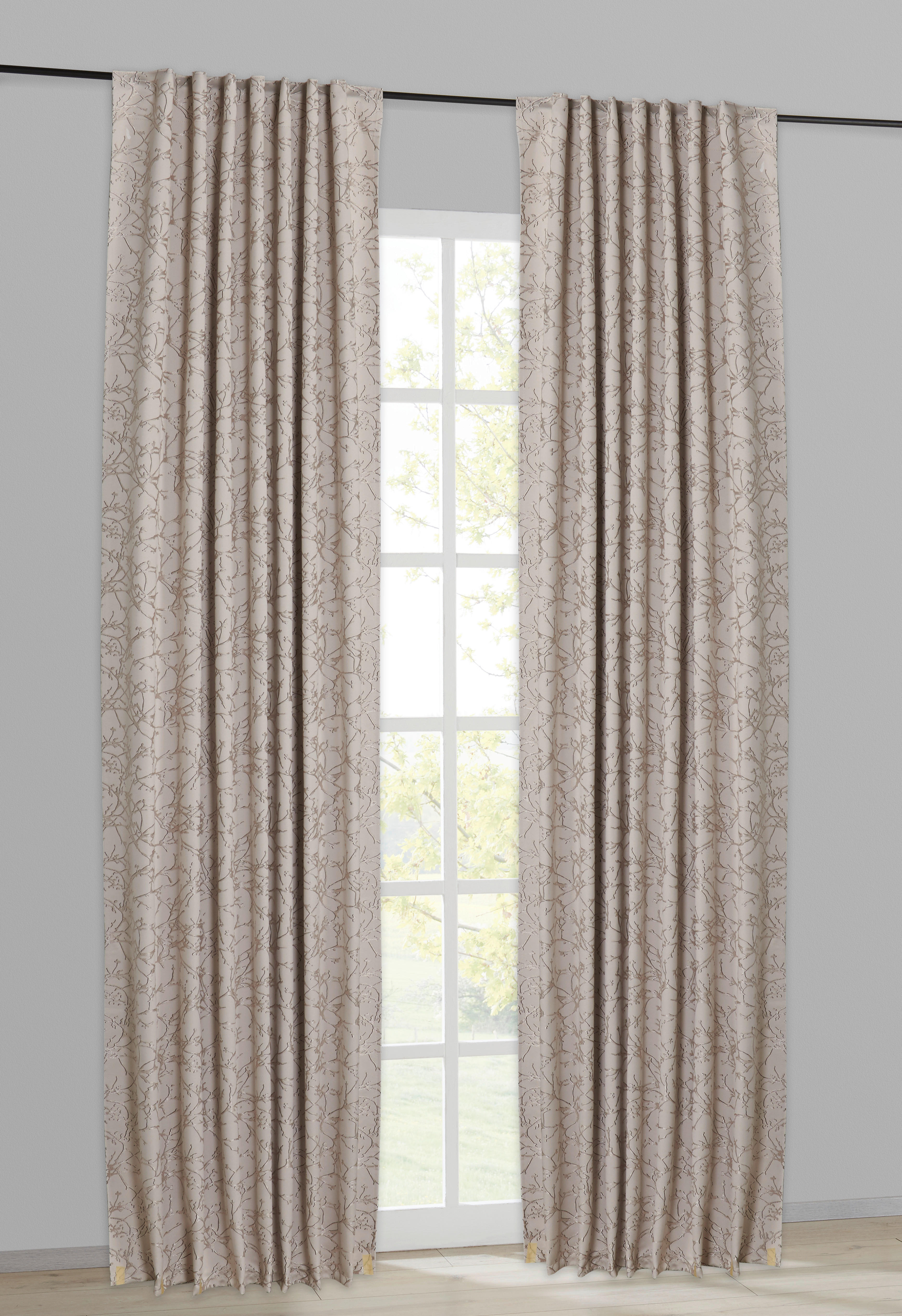 Kombivorhang Sibel beige B/L: ca. 140x245 cm