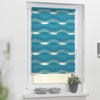 Doppelrollo Duo Welle petrol B/L: ca. 45x150 cm Duo Welle - petrol (45,00/150,00cm) - LICHTBLICK