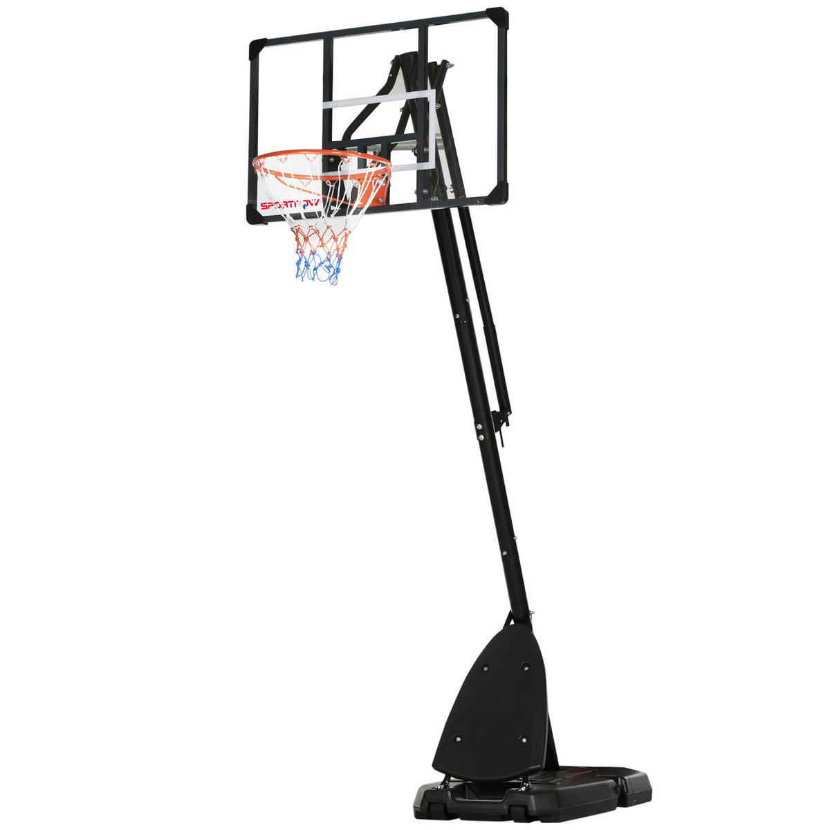 SPORTNOW Basketballkorb schwarz B/H/L: ca. 70,5x111x350 cm Basketballständer - schwarz (350,00/70,50/111,00cm) - SPORTNOW