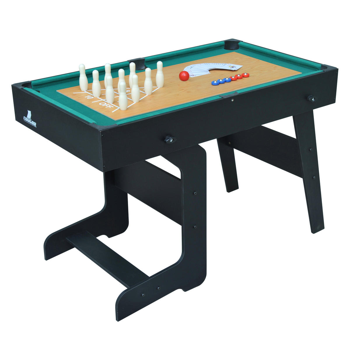 Cougar Multispieltisch All-in-One B/H/T: ca. 61x81x119 cm All-in-One - schwarz (61,00/81,00/119,00cm) - Cougar