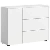 Sideboard Samba weiß Eiche Artisan Nachbildung B/H/T: ca. 105x80x37 cm Samba - Eiche/weiß (105,00/80,00/37,00cm) - xonox.home