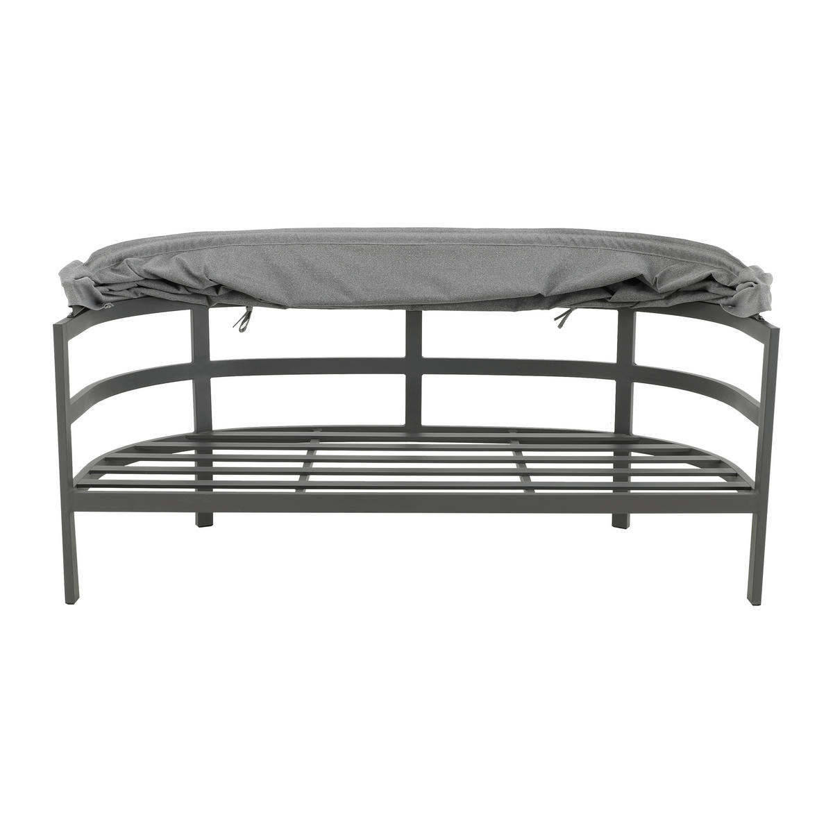 POCOline Gartensitzgruppe Barbados hellgrau Stahl Barbados - hellgrau/grau - POCOline