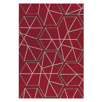 Arte Espina Kurzflorteppich Spirit 3112 rot B/L: ca. 140x200 cm Spirit 3112 - rot/grau (140,00/200,00cm) - Arte Espina