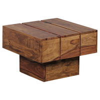 Beistelltisch natur Echtholz B/H/T: ca. 44x30x44 cm Beistelltisch - natur (44,00/30,00/44,00cm) - Wohnling